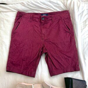 Aero A87 Classic Fit Maroon Shorts Golf Chino Men’s Size 33 - Casual Bottoms